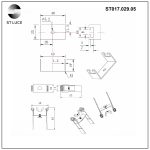 ST017.029.05 Монтажная скоба для ST017.129.05 ST-Luce Серебристый Светодиодные ленты — изображение 4