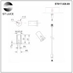 ST017.029.09 Комплект подвесов для ST017.129.09 ST-Luce Серебристый Светодиодные ленты — изображение 4