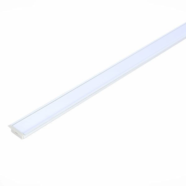 ST017.129.04 Встраиваемый алюминиевый профиль с рассеивателем(к-т: 2 загл.+4 креп.Скобы) ST-Luce Алю Светодиодные ленты — изображение 3