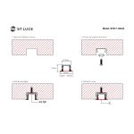 ST017.129.04 Встраиваемый алюминиевый профиль с рассеивателем(к-т: 2 загл.+4 креп.Скобы) ST-Luce Алю Светодиодные ленты — изображение 5