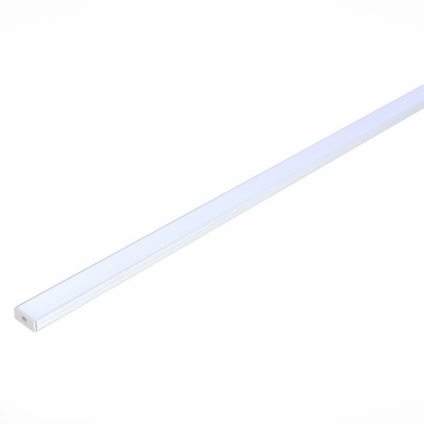 ST017.129.08 Накладной алюминиевый профиль с рассеивателем(к-т: 2 загл.+4 креп.Скобы) ST-Luce Алюмин Светодиодные ленты — изображение 3