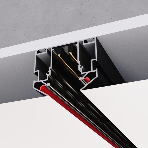 ST046.529.02 Шинопровод 220 под натяжной потолок  ST-Luce Белый Длина 2000мм SKYLINE 220 — изображение 2