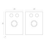 ST069.509.12 Торцевая заглушка SKYFLAT (2 шт) ST-Luce Белый SKYFLAT — изображение 2