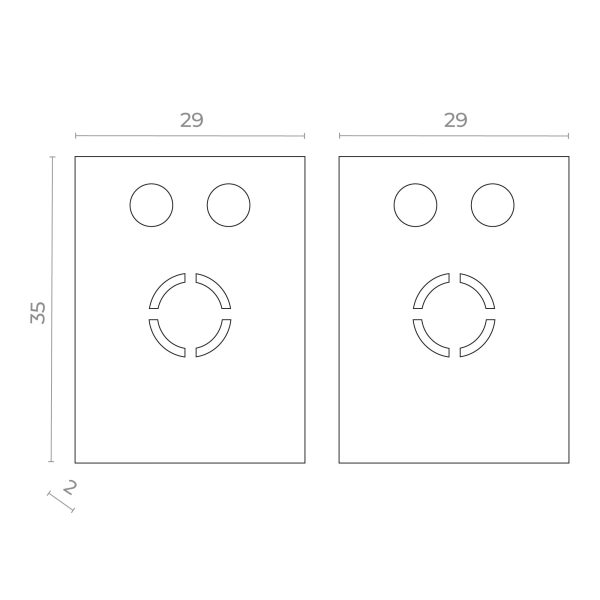 ST069.509.12 Торцевая заглушка SKYFLAT (2 шт) ST-Luce Белый SKYFLAT — изображение 2