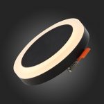 ST104.402.06 Светильник встраиваемый Черный LED 1*6W 3000K 468Lm Ra>80 120° IP20 D110xH20 170-240V Встраиваемые светильники — изображение 2