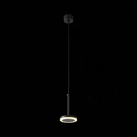 ST104.403.06 Светильник подвесной Черный LED 1*6W 3000K 468Lm Ra>80 120° D112xH184 170-240V Подвесные светильники