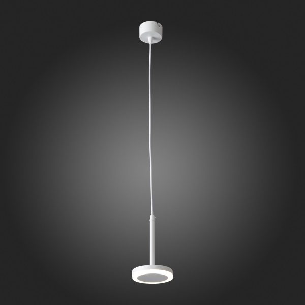 ST104.503.06 Светильник подвесной Белый LED 1*6W 3000K 468Lm Ra>80 120° IP20 D112xH184 170-240V Подвесные светильники — изображение 2