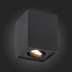 ST109.407.01 Светильник потолочный Черный GU10 1*50W  L100xW100xH123 220V Без ламп Накладные светильники — изображение 2