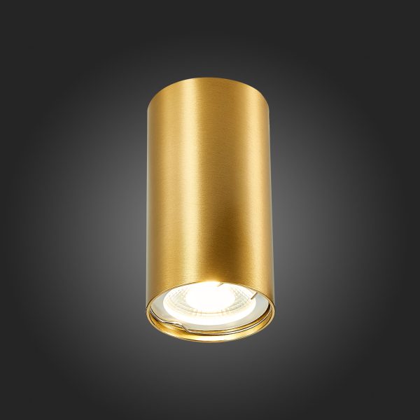 ST110.207.01 Светильник потолочный Золотистый GU10 1*50W  IP20 D54xH100 220V Без ламп Накладные светильники — изображение 2