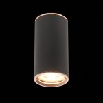 ST111.427.01 Светильник потолочный Черный GU10 1*50W D54xH105 220V Без ламп Накладные светильники