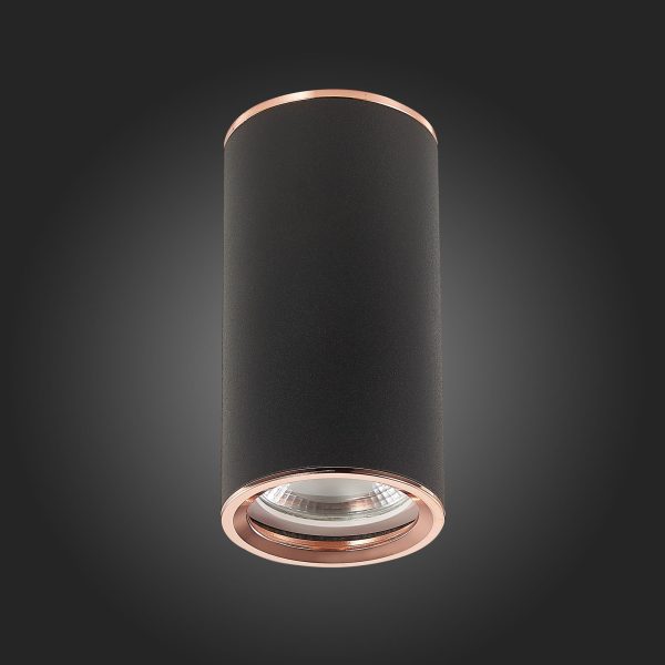 ST111.427.01 Светильник потолочный Черный GU10 1*50W D54xH105 220V Без ламп Накладные светильники — изображение 5