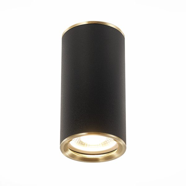 ST111.437.01 Светильник потолочный Черный GU10 1*50W D54xH105 220V Без ламп Накладные светильники — изображение 3