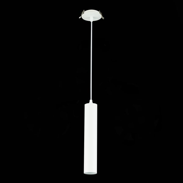 st151.508.01-vstraivaemyj-podvesnoj-svetilnik-belyj-gu10-150w-ip20-d54xh290-220v-bez-lamp-podvesnye-svetilniki-3 ST151.508.01 Встраиваемый подвесной светильник Белый GU10 1*50W  IP20 D54xH290 220V Без ламп Подвесные светильники — изображение 4