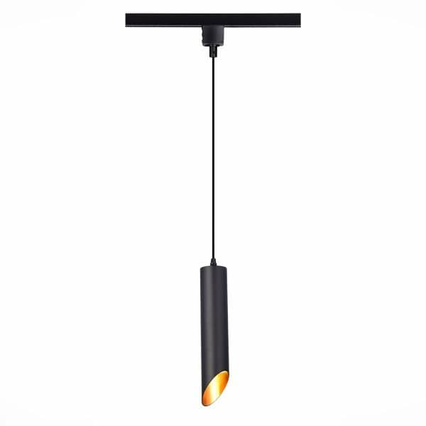 ST152.406.01 Светильник трековый Черный GU10 1*50W IP20 D60xH300 220V Без ламп Однофазная трековая система — изображение 3