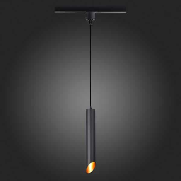 ST152.416.01 Светильник трековый Черный GU10 1*50W IP20 D60xH400 220V Без ламп Однофазная трековая система — изображение 2