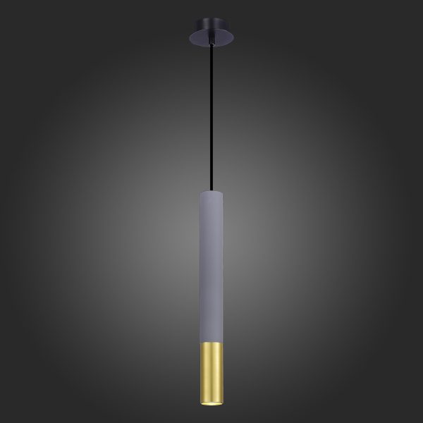 st154.703.01-svetilnik-podvesnoj-seryj-gu10-15w-ip20-d55xh410-180-240v-bez-lamp-podvesnye-svetilniki-1 ST154.703.01 Светильник подвесной Серый GU10 1*5W IP20 D55xH410 180-240V Без ламп Подвесные светильники — изображение 2