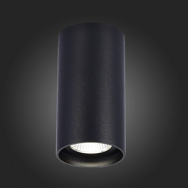 ST157.432.15 Светильник потолочный Черный LED 1*15W 3000K 1 200Lm Ra>90 60° IP44 D75xH140 220-265V Накладные светильники — изображение 2