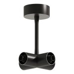 ST1602.469.00 Потолочный токопроводящий X-коннектор ST-Luce Черный TECHNO — изображение 3