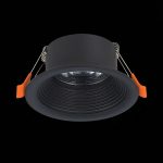 ST202.408.01 Св-к встр. Черный GU10 1*50W  D89xH40 220V Без ламп Встраиваемые светильники — изображение 4