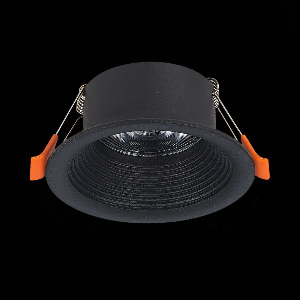 ST202.408.01 Св-к встр. Черный GU10 1*50W  D89xH40 220V Без ламп Встраиваемые светильники — изображение 4