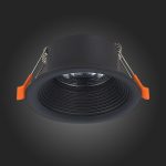 ST202.408.01 Св-к встр. Черный GU10 1*50W  D89xH40 220V Без ламп Встраиваемые светильники — изображение 5