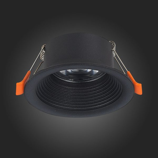 ST202.408.01 Св-к встр. Черный GU10 1*50W  D89xH40 220V Без ламп Встраиваемые светильники — изображение 5