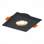 ST204.408.01 Св-к встр. Черный GU10 1*50W  L94xW94xH25 220V Без ламп Встраиваемые светильники — изображение 3