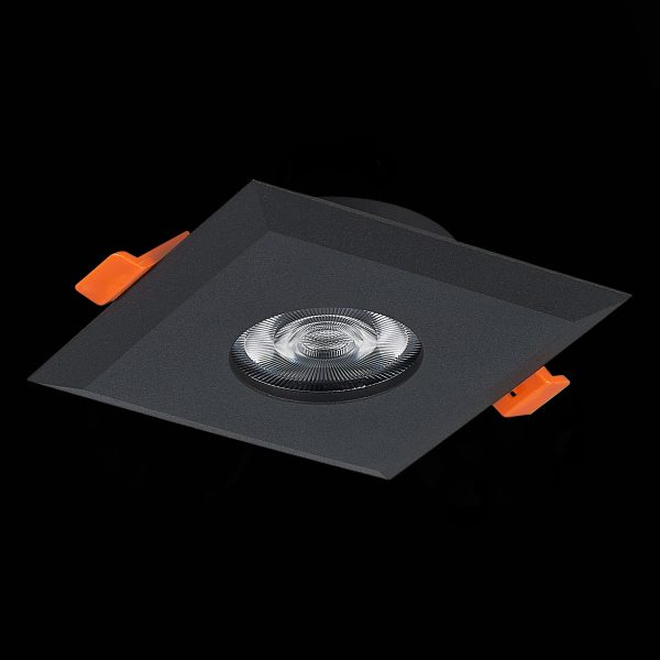ST204.408.01 Св-к встр. Черный GU10 1*50W  L94xW94xH25 220V Без ламп Встраиваемые светильники — изображение 4
