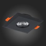 ST204.408.01 Св-к встр. Черный GU10 1*50W  L94xW94xH25 220V Без ламп Встраиваемые светильники — изображение 5