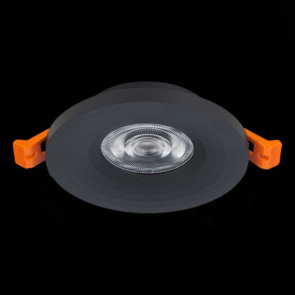 ST205.408.01 Св-к встр. Черный GU10 1*50W  D95xH27 220V Без ламп Встраиваемые светильники — изображение 4