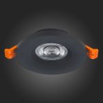 ST205.408.01 Св-к встр. Черный GU10 1*50W  D95xH27 220V Без ламп Встраиваемые светильники — изображение 5