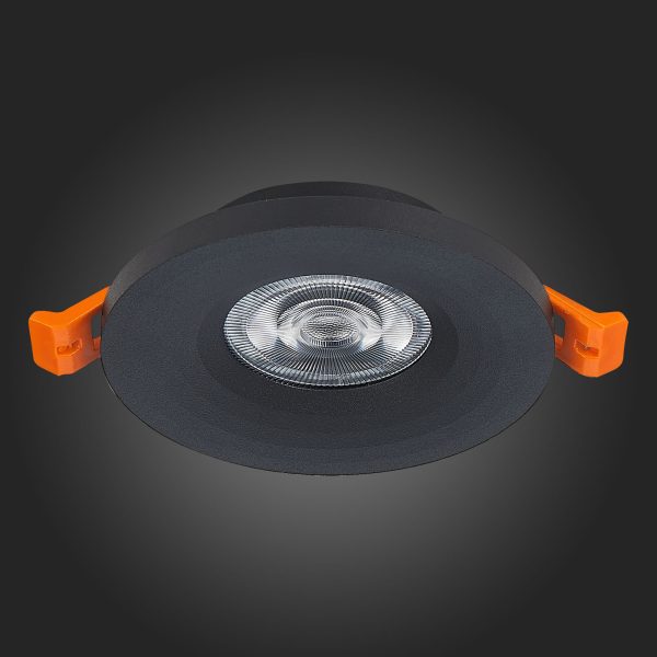 ST205.408.01 Св-к встр. Черный GU10 1*50W  D95xH27 220V Без ламп Встраиваемые светильники — изображение 5