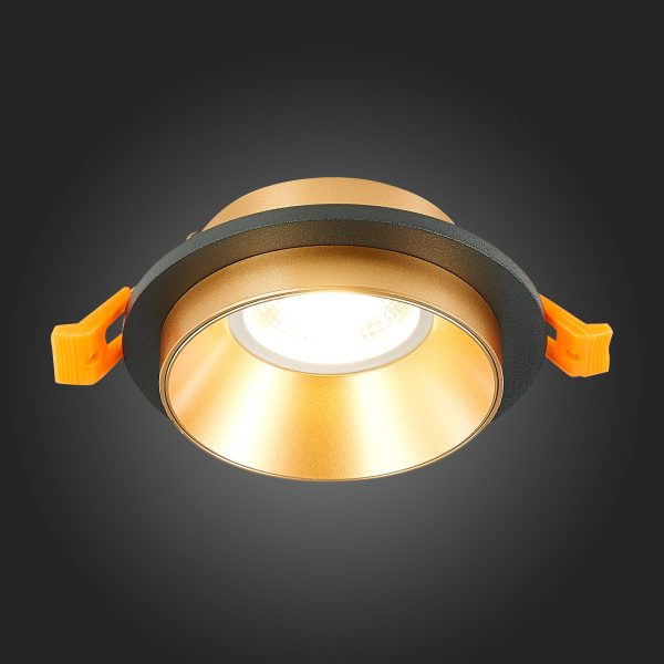 ST206.248.01 Св-к встр. Черный GU10 1*50W  IP20 D92xH38 220V Без ламп Встраиваемые светильники — изображение 2