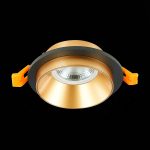 ST206.248.01 Св-к встр. Черный GU10 1*50W  IP20 D92xH38 220V Без ламп Встраиваемые светильники — изображение 4