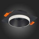 ST206.418.01 Св-к встр. Черный GU10 1*50W  L92xW92xH38 220V Без ламп Встраиваемые светильники — изображение 5