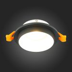 ST206.428.01 Св-к встр. Черный GU10 1*50W  IP20 D92xH38 220V Без ламп Встраиваемые светильники — изображение 2