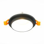 ST206.428.01 Св-к встр. Черный GU10 1*50W  IP20 D92xH38 220V Без ламп Встраиваемые светильники — изображение 3