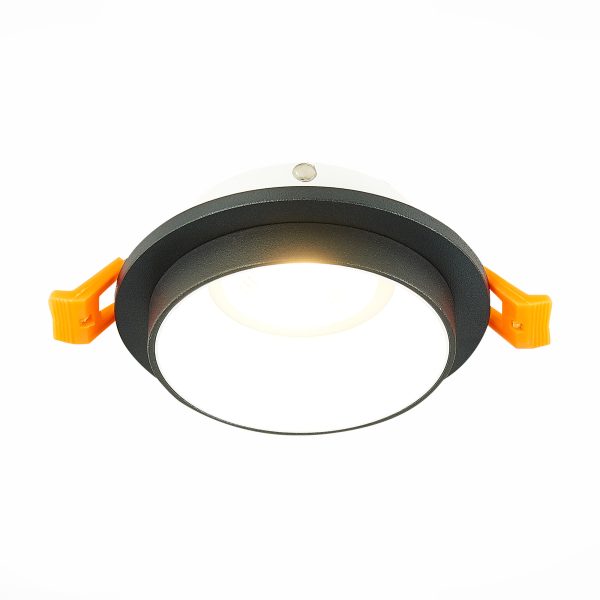 ST206.428.01 Св-к встр. Черный GU10 1*50W  IP20 D92xH38 220V Без ламп Встраиваемые светильники — изображение 3