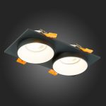 ST206.428.02 Св-к встр. Черный GU10 2*50W  IP20 L175xW92xH38 220V Без ламп Встраиваемые светильники — изображение 2