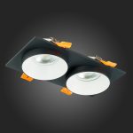 ST206.428.02 Св-к встр. Черный GU10 2*50W  IP20 L175xW92xH38 220V Без ламп Встраиваемые светильники — изображение 5