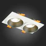 ST206.528.02 Св-к встр. Белый GU10 2*50W  IP20 L175xW92xH38 220V Без ламп Встраиваемые светильники — изображение 2