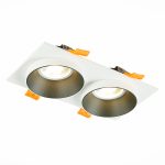 ST206.528.02 Св-к встр. Белый GU10 2*50W  IP20 L175xW92xH38 220V Без ламп Встраиваемые светильники — изображение 3