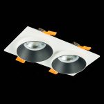 ST206.528.02 Св-к встр. Белый GU10 2*50W  IP20 L175xW92xH38 220V Без ламп Встраиваемые светильники — изображение 4