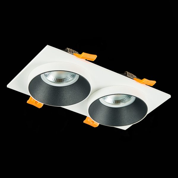 ST206.528.02 Св-к встр. Белый GU10 2*50W  IP20 L175xW92xH38 220V Без ламп Встраиваемые светильники — изображение 4