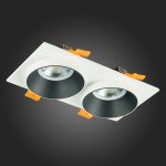 ST206.528.02 Св-к встр. Белый GU10 2*50W  IP20 L175xW92xH38 220V Без ламп Встраиваемые светильники — изображение 5