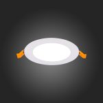 ST209.548.06 Св-к встр. Белый LED 1*6W 4000K 370Lm Ra80 110° IP20 D120xH8 90-265V Встраиваемые светильники — изображение 2