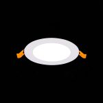 ST209.548.06 Св-к встр. Белый LED 1*6W 4000K 370Lm Ra80 110° IP20 D120xH8 90-265V Встраиваемые светильники