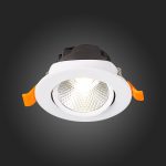 ST211.548.06.24 Св-к встр. Белый LED 1*6W 4000K 480Lm Ra80 24° IP20 D86xH50 220-240V Встраиваемые светильники — изображение 2