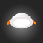 ST212.508.05 Св-к встр. Белый LED 1*5W 3000K/4000K/6000K 375Lm Ra80 110° IP20 D92xH30 220-240V Встраиваемые светильники — изображение 2