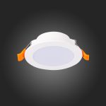 ST212.508.05 Св-к встр. Белый LED 1*5W 3000K/4000K/6000K 375Lm Ra80 110° IP20 D92xH30 220-240V Встраиваемые светильники — изображение 5